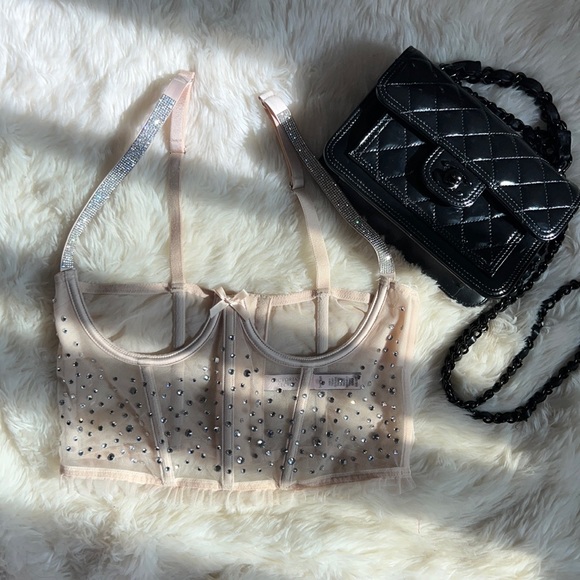 Victoria Secret Dream Angels Swarovski Crystal Corset 34B